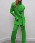 “Chartreuse” Sweater Pant Set