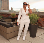 “Ginger” White Pantsuit