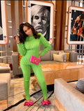 “Chartreuse” Sweater Pant Set