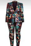 "Catch me in traffic"  Pantsuit